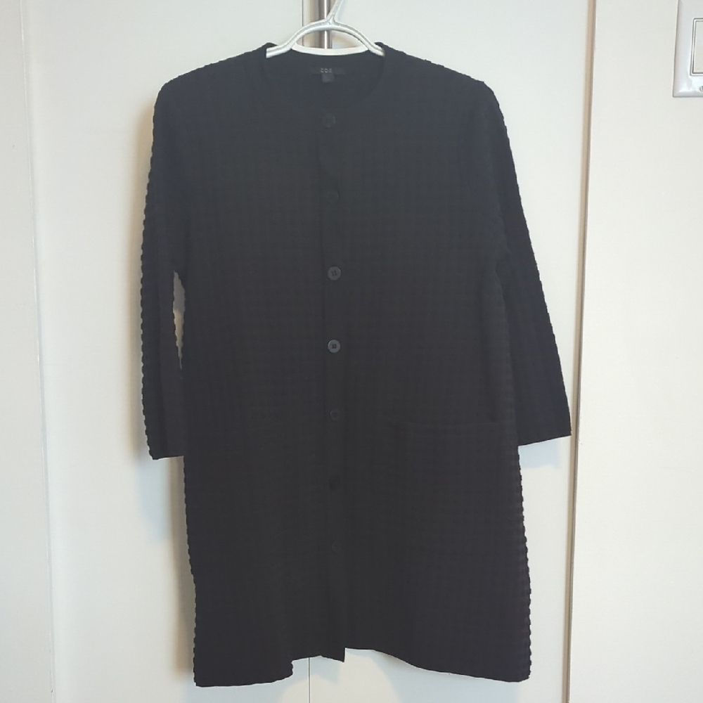 Black Button-Up Cardigan